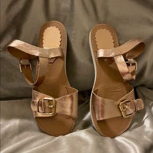 Girls Rose Gold Sandals